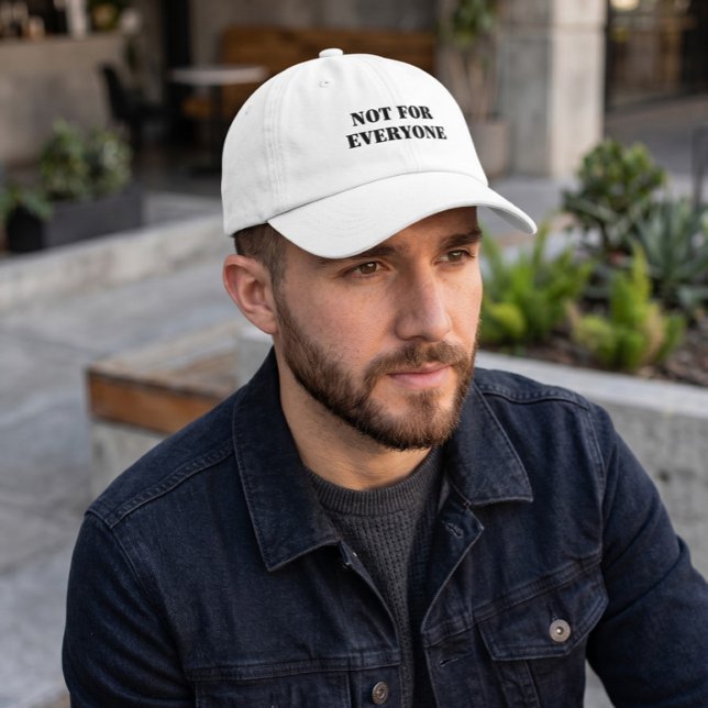 Not For Everyone Cap | Minimal Aesthetic Hat (Creator Uploaded)