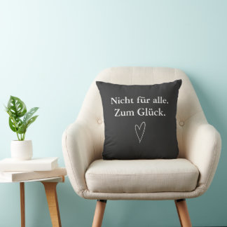 Not for everyone. Luckily. – Hoodie with Heart Throw Pillow