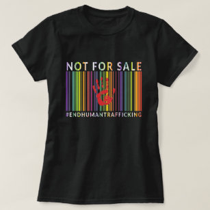 Not For Sale - End Human Trafficking - Barcode  T-Shirt