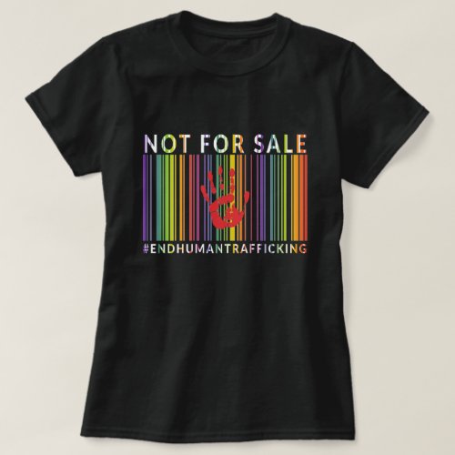 Not For Sale _ End Human Trafficking _ Barcode  T_Shirt