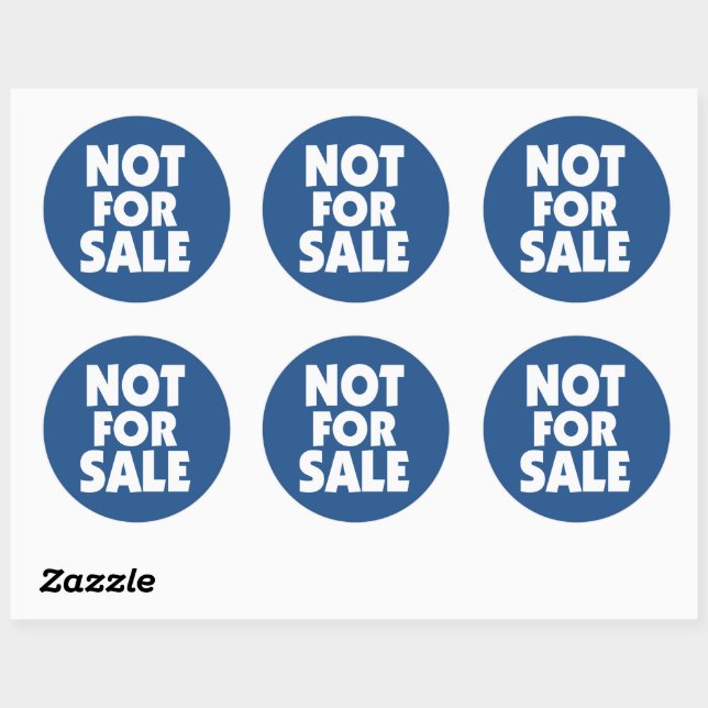 Not for Sale sticker | Zazzle display picture 3