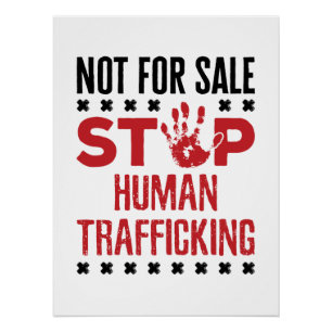 Not for Sale Stop Human Trafficking Poster