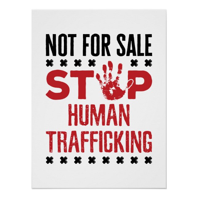 Not for Sale Stop Human Trafficking Poster (Front)