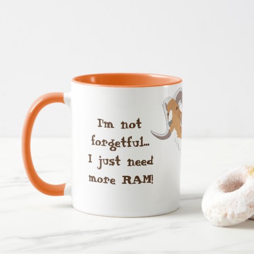 Not Forgetful Funny Mens Coffee Mug