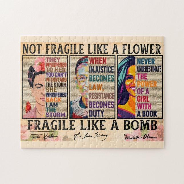 Not fragile like a flower jigsaw puzzle (Horizontal)