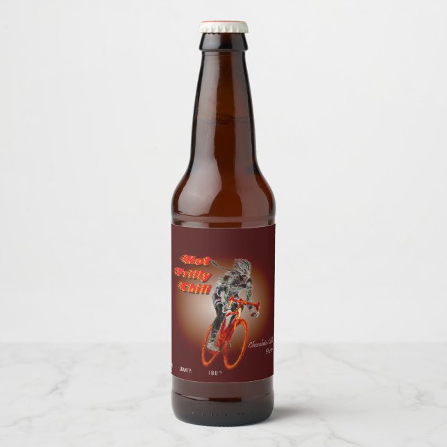 Not Frilly Chili, name and style Beer Bottle Label (Front)