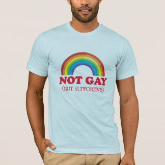 NOT GAY, but supportive T-Shirt