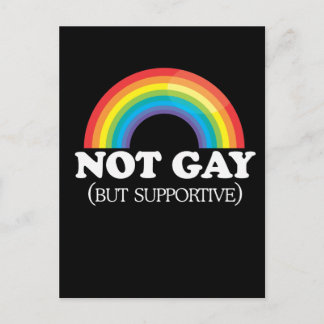 NOT GAY POSTCARD