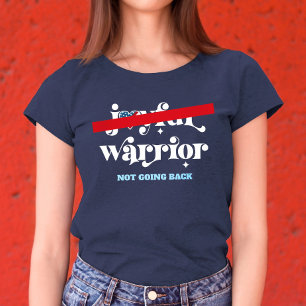 Not Going Back Warrior White Type USA Flag Heart Tri-Blend Shirt