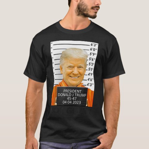 Not Guilty Donald Trump Republican Trump President T_Shirt