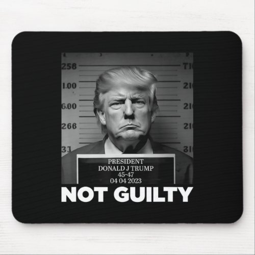 Not Guilty Mug Shot Free Trump I Stand With Trump  Mouse Pad