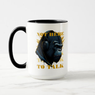 Funny Gorilla Coffee Mug Gorilla Gifts Gorilla Lover Present Gorillas Have  Big Nostrils 