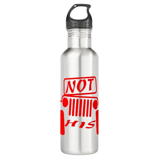 Not His 4x4  #USAPatriotGraphics  © Stainless Steel Water Bottle (Front)