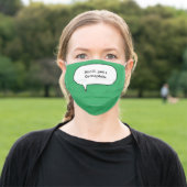 Not ill Just a Germaphobe hypochondriac Adult Cloth Face Mask (Outside)