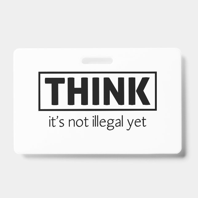 Not illegal badge (Front)