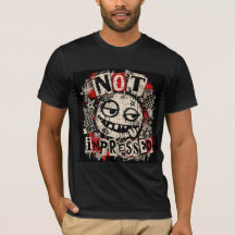 Not Impressed 90s Grunge Graphic T-ShirtT-Shirt