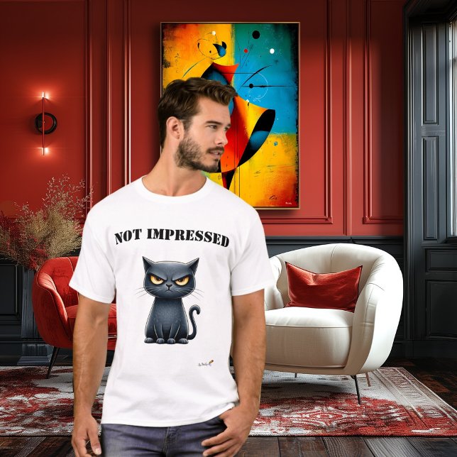 Not Impressed Funny Grumpy Cat T-Shirt (Creator Uploaded)