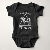 Not in the mood Funny Cow Farming Humor Farmer Baby Bodysuit