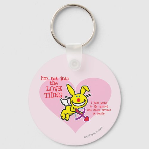 Not Into The Love Thing Keychain