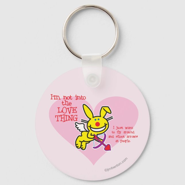 Not Into The Love Thing Keychain (Front)