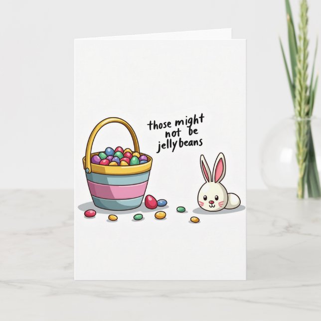 Not Jelly Beans Funny Card (Front)