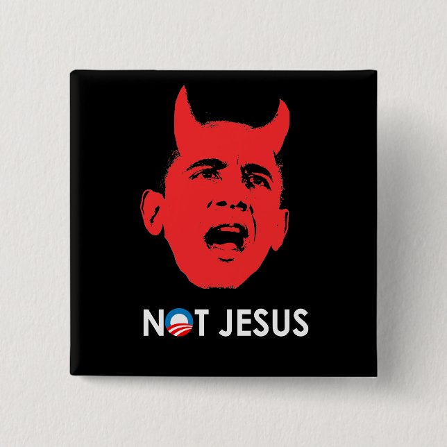 NOT JESUS PINBACK BUTTON (Front)