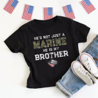 Not Just A Marine He's My Brother Military Dog Tag