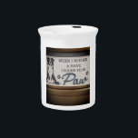 Not Just a Pet, My Lifeline" Beverage Pitcher<br><div class="desc">Celebrate the unconditional love and comfort of your furry friend with this heartwarming design. Perfect for pet lovers who know that sometimes the best help comes with four paws. Whether it's for a mug,  pillow,  or t-shirt — this touching message reminds us how pets truly hold our hearts.</div>