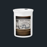 Not Just a Pet, My Lifeline" Beverage Pitcher<br><div class="desc">Celebrate the unconditional love and comfort of your furry friend with this heartwarming design. Perfect for pet lovers who know that sometimes the best help comes with four paws. Whether it's for a mug,  pillow,  or t-shirt — this touching message reminds us how pets truly hold our hearts.</div>