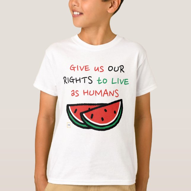 Not Just a Summer Watermelon to Save Palestine T-Shirt (Front)
