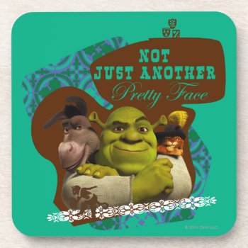 Not Just Another Pretty Face Beverage Coaster by ShrekStore at Zazzle
