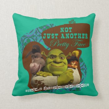 Not Just Another Pretty Face Throw Pillow by ShrekStore at Zazzle