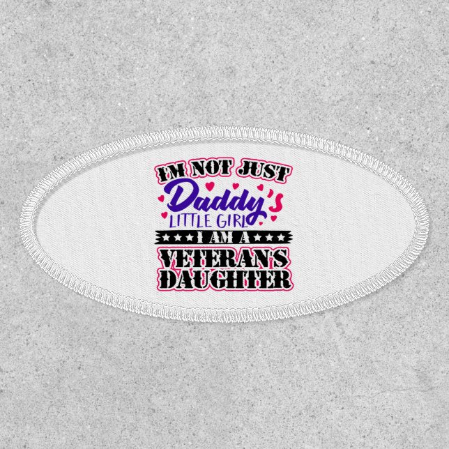 Not Just Daddy's Girl - Veteran's Daughter Patch (Front)