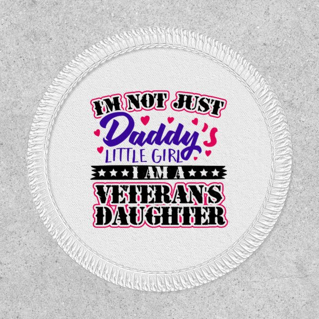 Not Just Daddy's Girl - Veteran's Daughter Patch (Front)