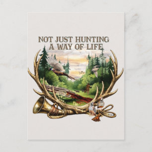 Not Just Hunting — A Way of Life Holiday Postcard