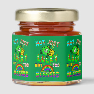 Not Just Lucky But Too Blessed Honey Jar Favors