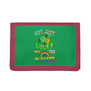 Not Just Lucky But Too Blessed Tri-fold Wallet
