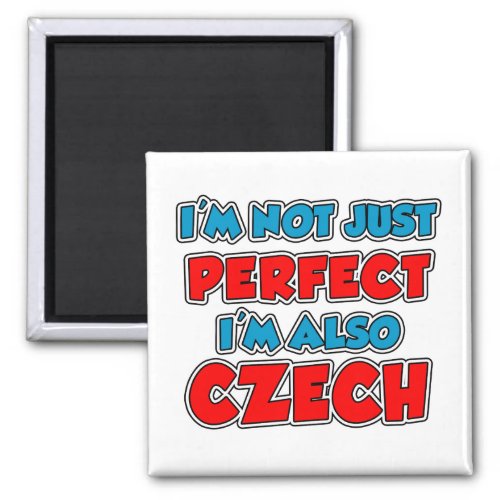 Not Just Perfect Czech Magnet