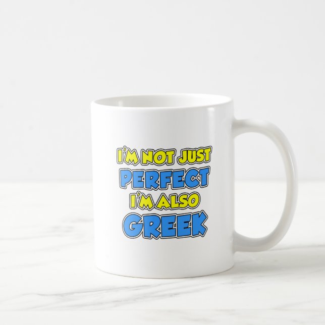 Not Just Perfect Greek Mug (Right)