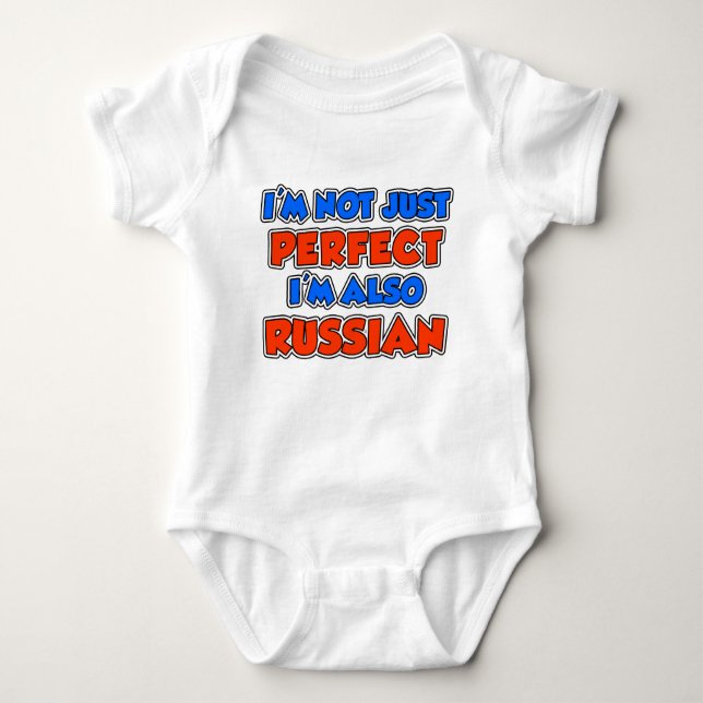 Not Just Perfect Russian Baby Bodysuit (Front)