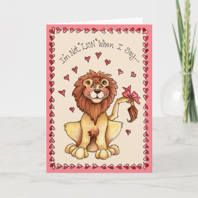 Not Lion - Greeting Card (Front)