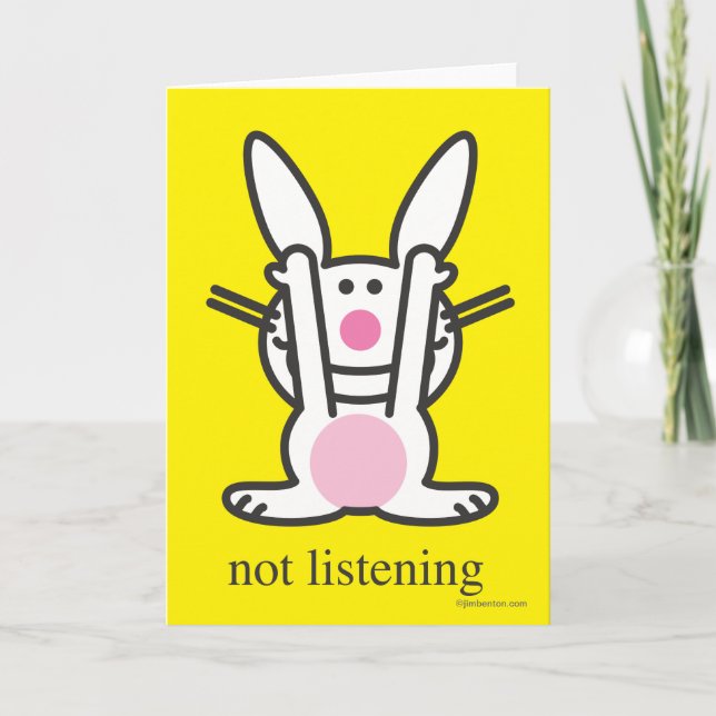 Not Listening Card (Front)