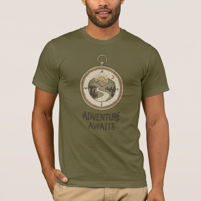 Not Lost Exploring Alternate Routes Adventure T-Shirt (Front)