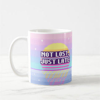 Not Lost, Just Late Neurodivergent Pixel Mug