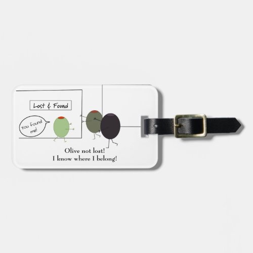 Not Lost Pun Luggage Tag