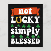 Not Lucky Simply Blessed St. Patrick's Day (Front)