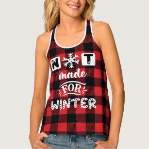 Not Made for Winter Buffalo Plaid Tank Top