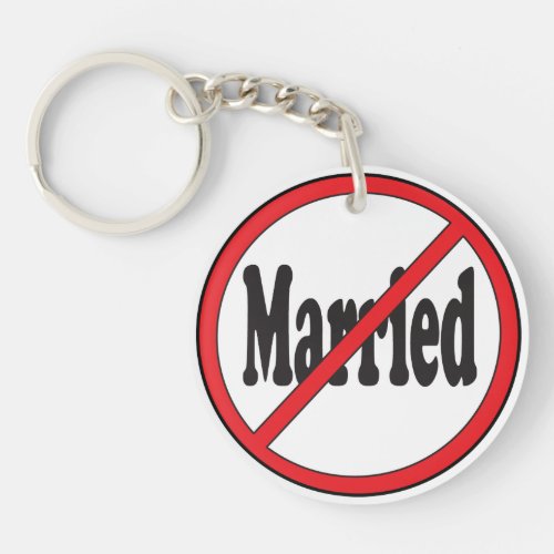 Not Married Keychain
