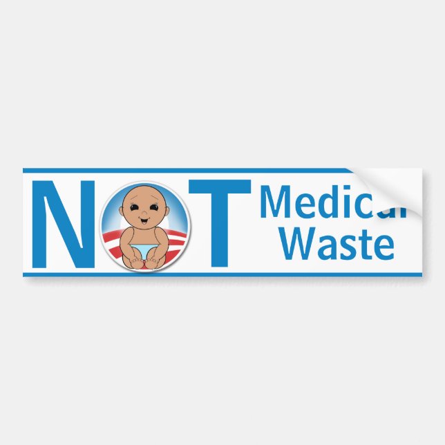 Not Medical Waste Bumper Sticker (Front)