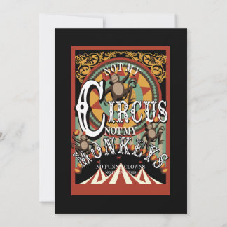 Not My Circus, Not My Monkeys Holiday Card